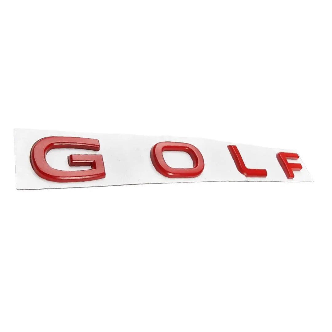 Golf Lettering Badge (Red)- Golf 8 Style – Max Motorsport
