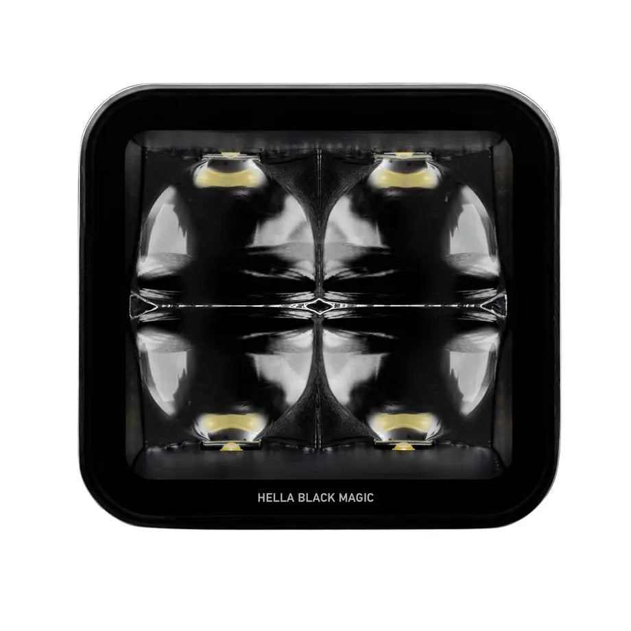 Hella Black Magic 3.2" Cube LED Spot Light Kit Hella