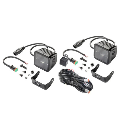 Hella Black Magic 3.2" Cube LED Spot Light Kit Hella