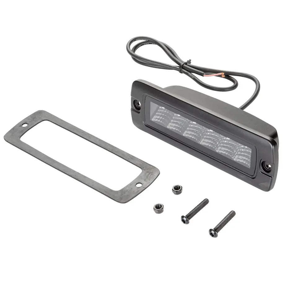 Hella Black Magic 6.2" Mini Flush Mount LED Lightbar (Flood) Max Motorsport