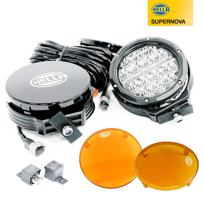 Hella ValueFit 6 Inch Supernova LED Spot Light Kit With Wiring Harness Hella