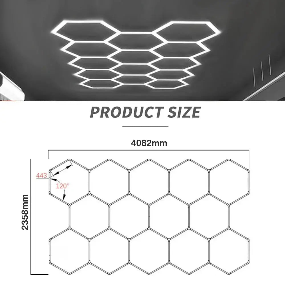 Hexglo 14 Piece Hexagon Modular LED Lighting Kit Max Motorsport hexglo-14-piece-hexagon-modular-led-lighting-kit-max-motorsport