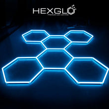 Load image into Gallery viewer, Hexglo 6 Piece RGB Hexagon Modular LED Lighting Kit Hexglo - Hexagon LED Lighting
