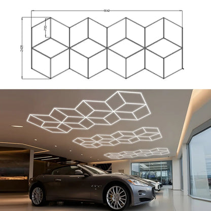 Hexglo Diamond Series Modular Lighting Systems - ZT6104 Hexglo - Hexagon LED Lighting