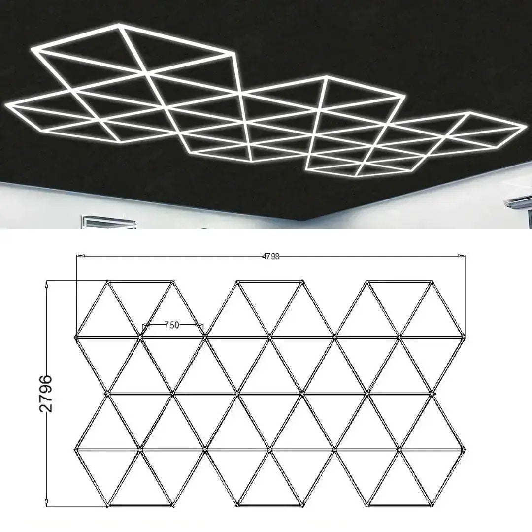 Hexglo Diamond Series Modular Lighting Systems - ZT6112 Hexglo - Hexagon LED Lighting