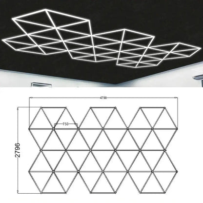Hexglo Diamond Series Modular Lighting Systems - ZT6112 Hexglo - Hexagon LED Lighting