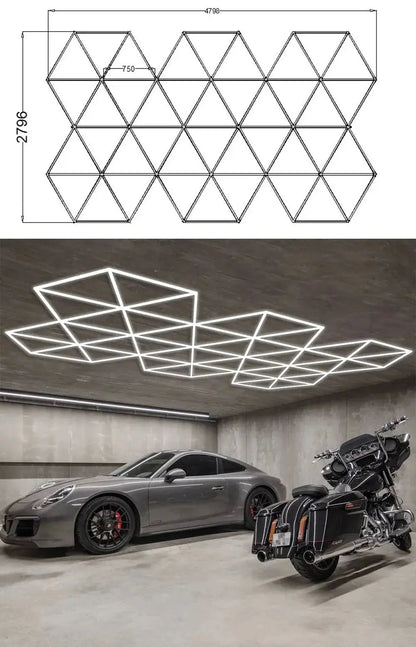 Hexglo Diamond Series Modular Lighting Systems - ZT6112 Hexglo - Hexagon LED Lighting