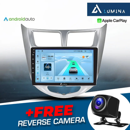 Hyundai Accent (12-17) - 9 Inch Lumina Android Entertainment & GPS System +FREE Reverse Camera LUMINA AUDIO