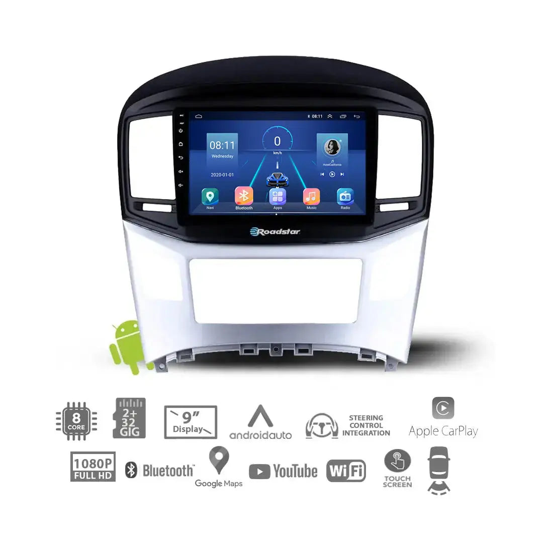 Hyundai H1 (16-18) - 9 Inch Roadstar Android Entertainment & GPS System Roadstar
