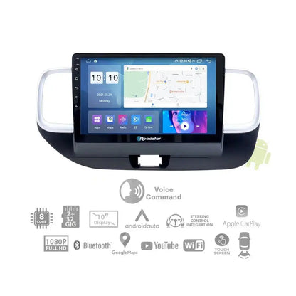 Hyundai Venue (19-On) - 10.1 Inch Roadstar Android Entertainment & GPS System With Voice Command Roadstar
