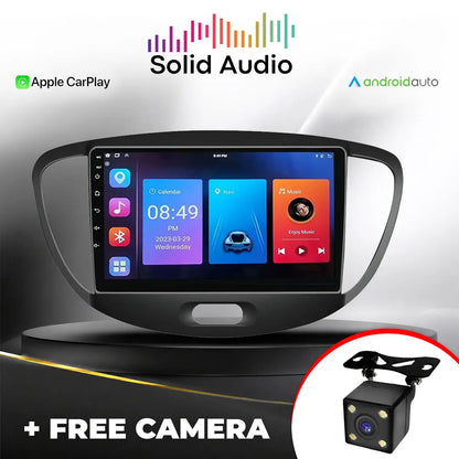 Hyundai i10 (08-13) - 9 Inch Solid Audio Android Entertainment & GPS System +FREE Reverse Camera Solid Audio
