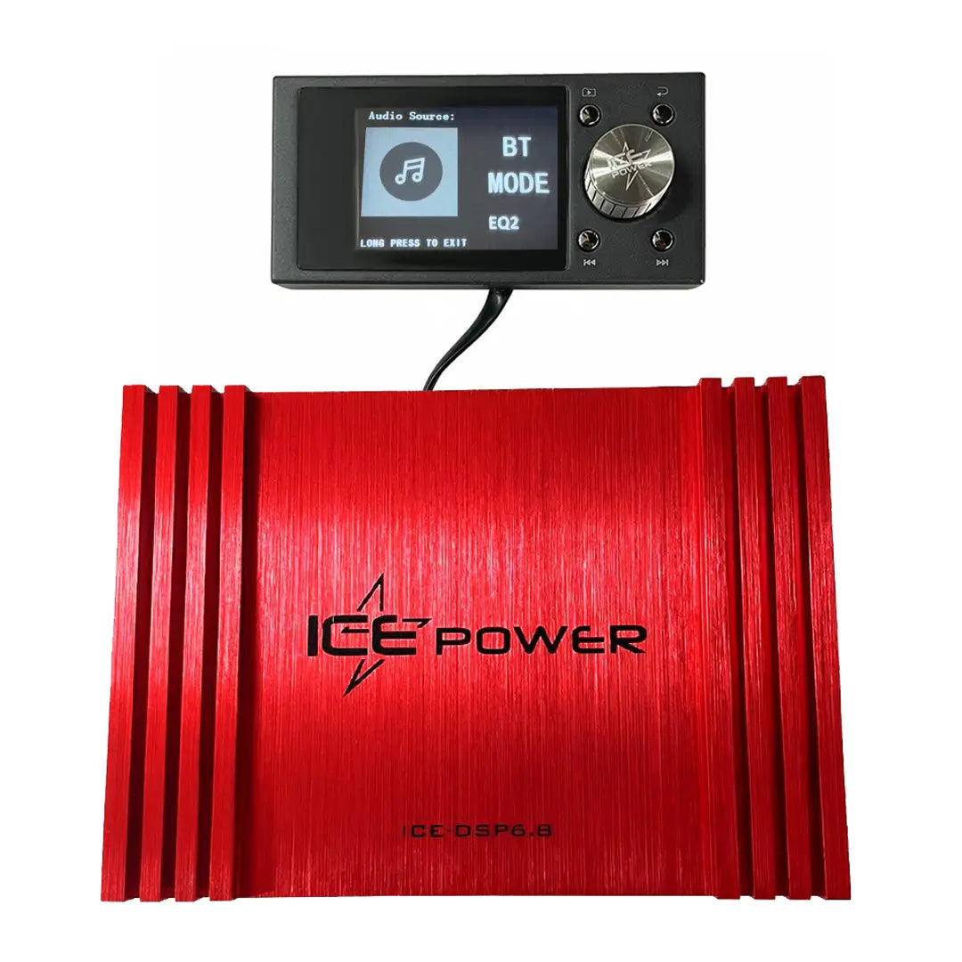 Ice Power ICE-DSP6.8 8 Channel DSP Amplifier With LCD Remote Controller Max Motorsport