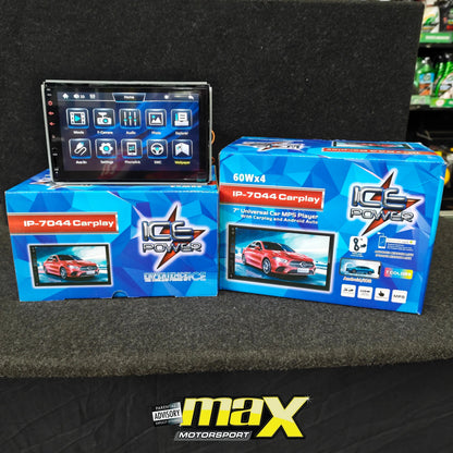 Ice Power IP-7044 Double Din Media Player With Wired Apple Carplay & Android Auto Star Sound