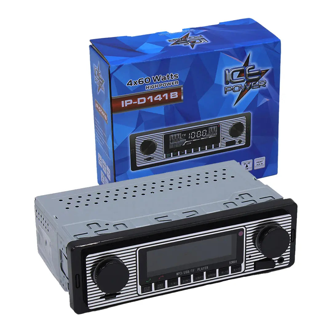 Ice Power IP-D141B Retro Look MP3/USB Media Player With Bluetooth Max Motorsport