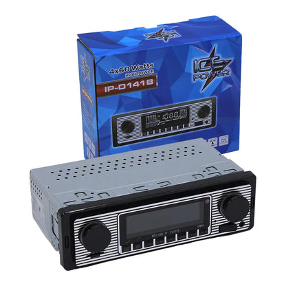 Ice Power IP-D141B Retro Look MP3/USB Media Player With Bluetooth Max Motorsport