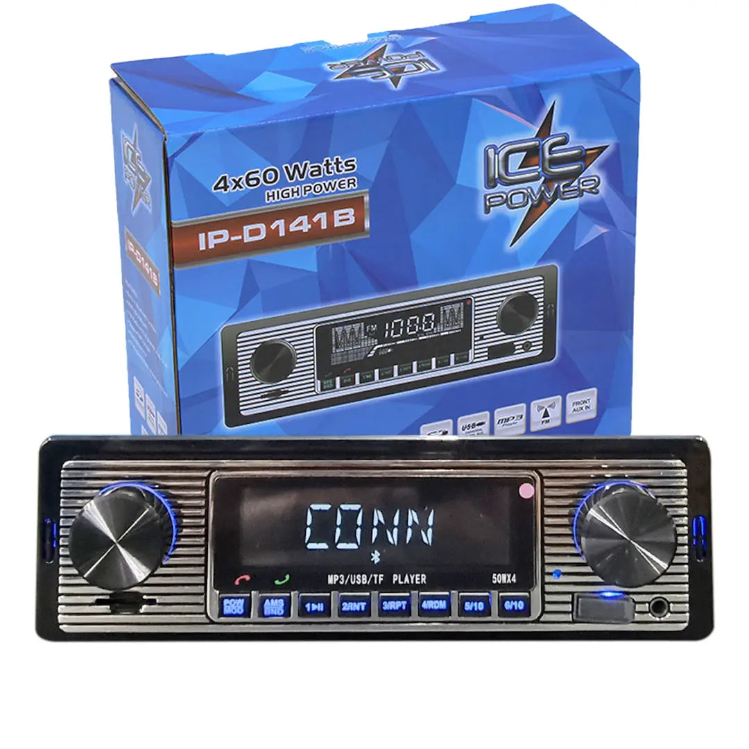 Ice Power IP-D141B Retro Look MP3/USB Media Player With Bluetooth Max Motorsport
