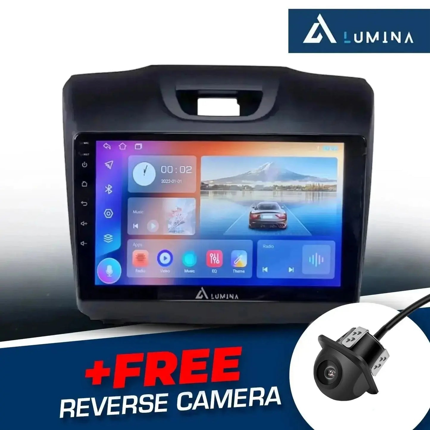 Isuzu D-Max (15-21) - 9 Inch Lumina Android Entertainment & GPS System +FREE Reverse Camera LUMINA AUDIO