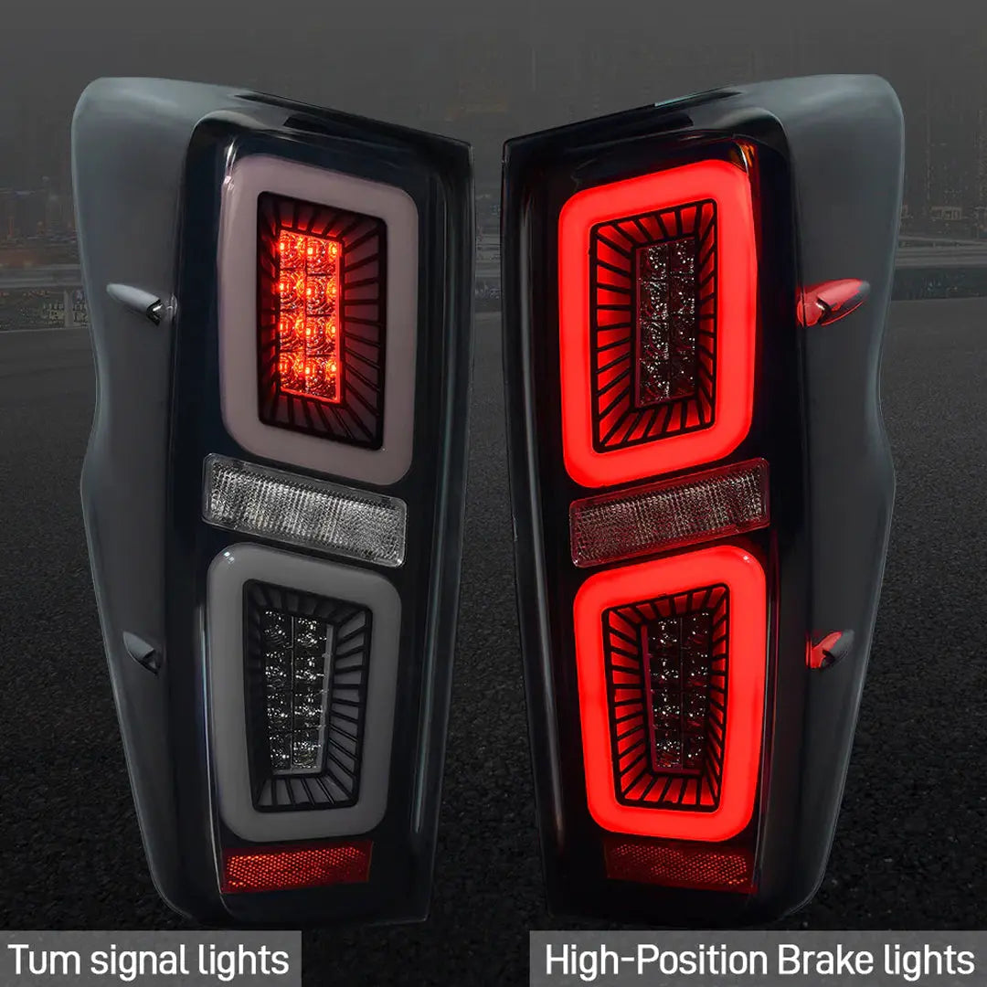Isuzu D-Max (2021-On) Smoked Black Bar Style LED Taillight Max Motorsport