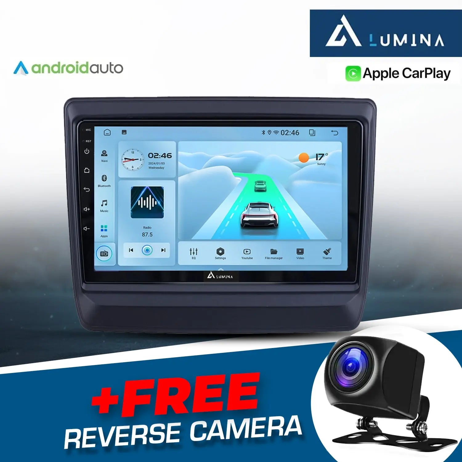 Isuzu D-Max (21-On) - 9 Inch Lumina Android Entertainment & GPS System +FREE Reverse Camera LUMINA AUDIO