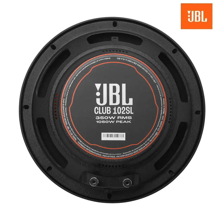 JBL Club 102SL 10-Inch Switchable Slim Subwoofer - 350W RMS JBL Audio