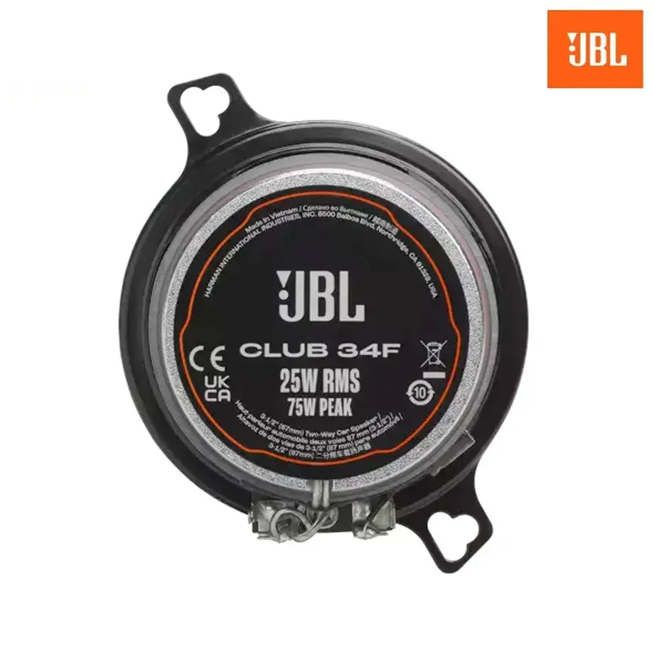JBL SPKCB34F 3.5" Club Series 2-Way Coaxial Tweeters (75W) JBL Audio