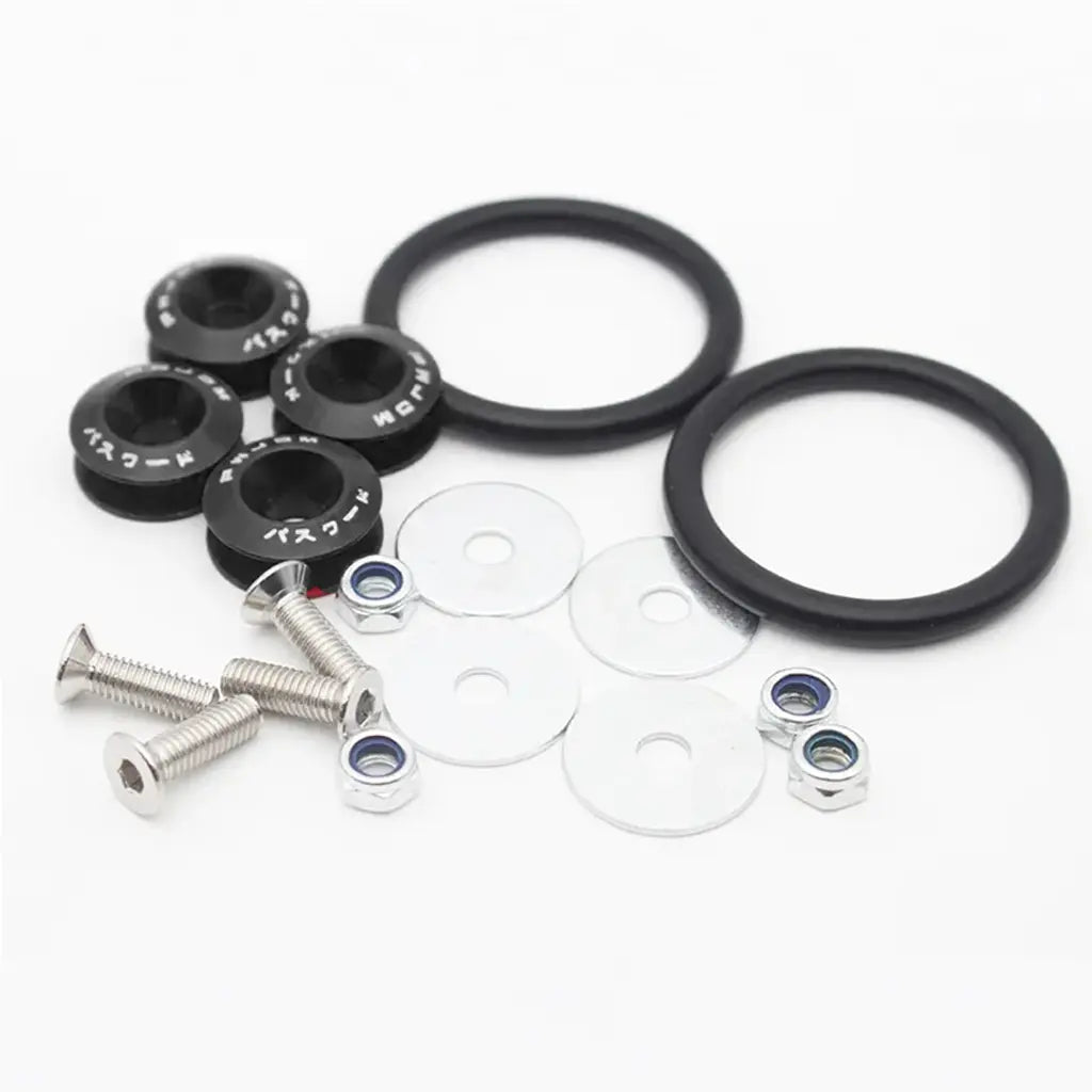 JDM Quick Release Bumper Fasteners (Black) Max Motorsport