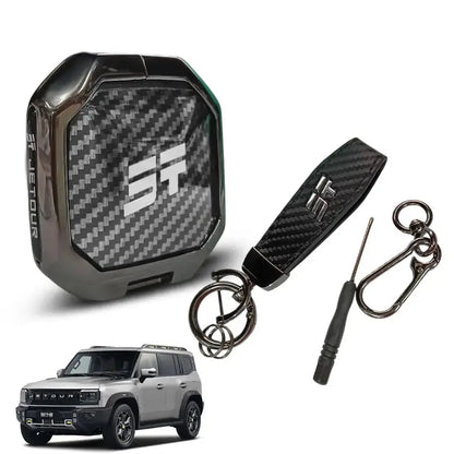 Jetour - Hard Shell Metal Key Case Cover With Keyring Max Motorsport