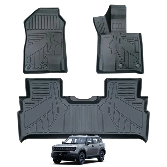 Jetour T1 (25-On) 3D Moulded Rubber Floor Mats (3-Piece) Max Motorsport