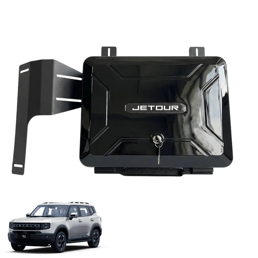 Jetour T1 (25-On) Defender Style Gloss Black Side Storage Box Max Motorsport