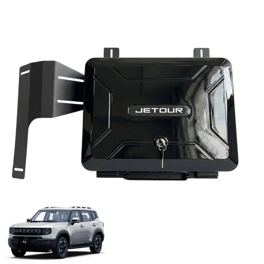 Jetour T1 (25-On) Defender Style Gloss Black Side Storage Box Max Motorsport