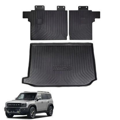 Jetour T2 (25-On) 3D Moulded Trunk Cargo Mat (3-Piece) Max Motorsport