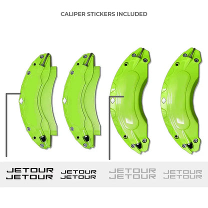 Jetour T2 (25-On) Aluminium Brake Caliper Covers (Green) Max Motorsport