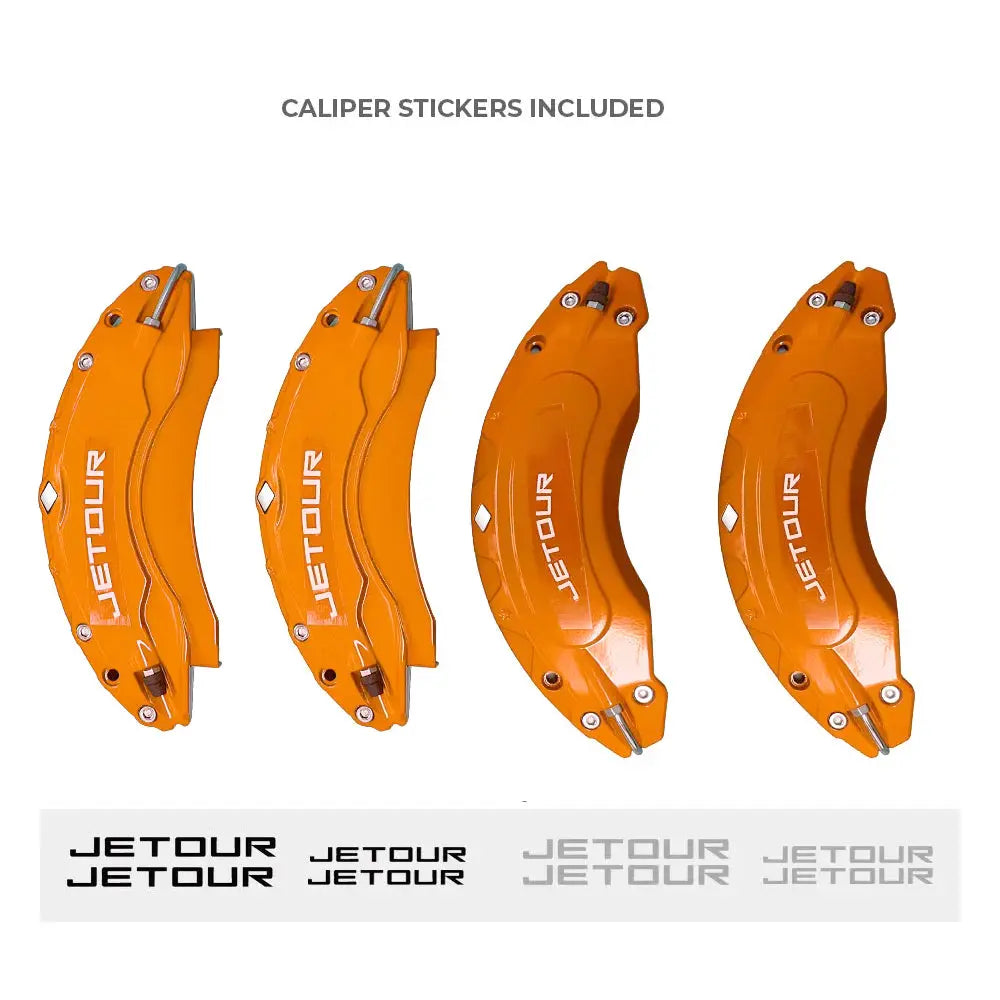 Jetour T2 (25-On) Aluminium Brake Caliper Covers (Orange) Max Motorsport