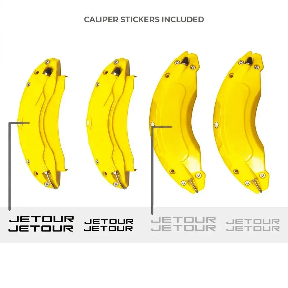 Jetour T2 (25-On) Aluminium Brake Caliper Covers (Yellow) Max Motorsport