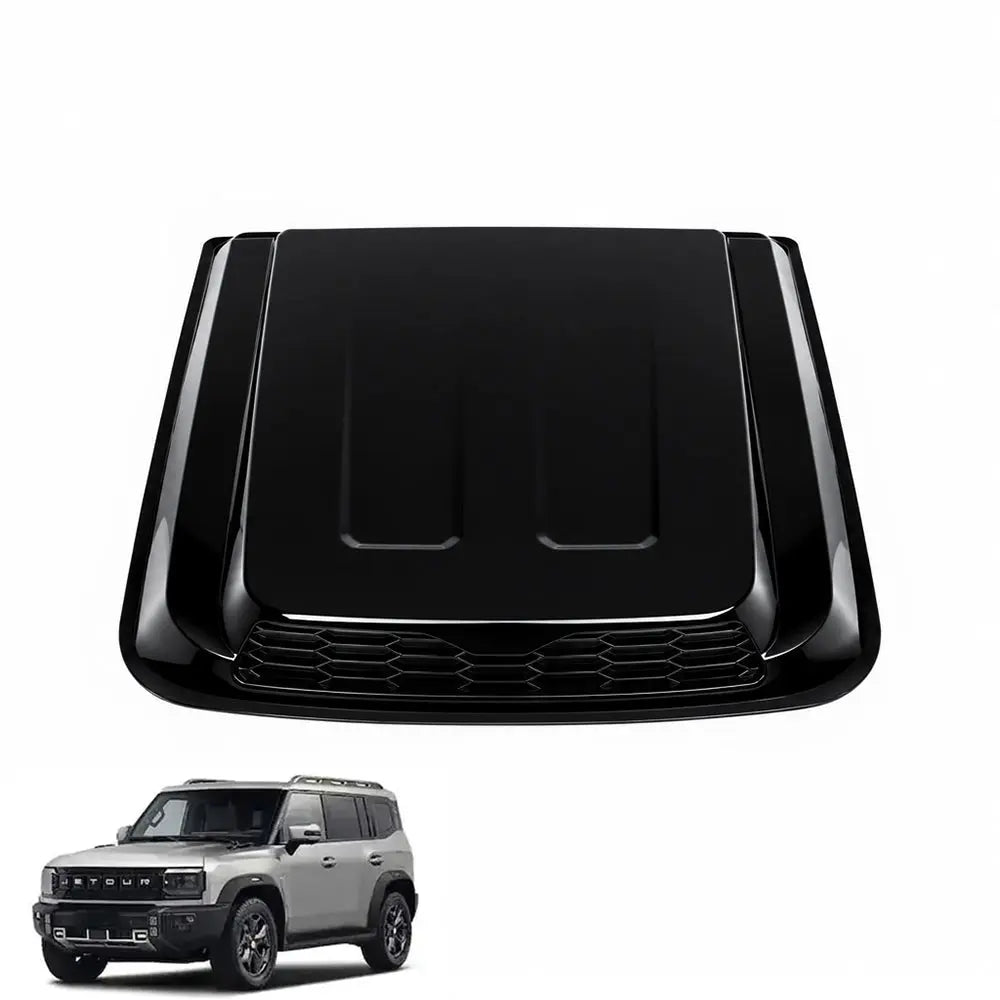 Jetour T2 (25-On) Apex Style Gloss Black Plastic Bonnet Scoop Max Motorsport