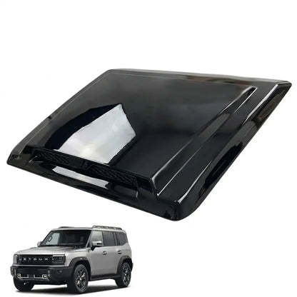 Jetour T2 (25-On) Black Warrior Style Gloss Black Plastic Bonnet Scoop Max Motorsport
