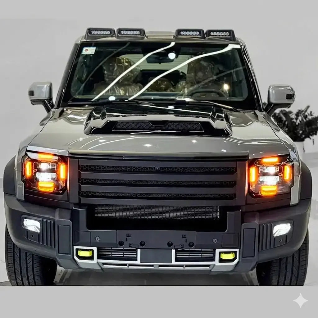 Jetour T2 (25-On) Black Warrior Style Gloss Black Plastic Bonnet Scoop Max Motorsport