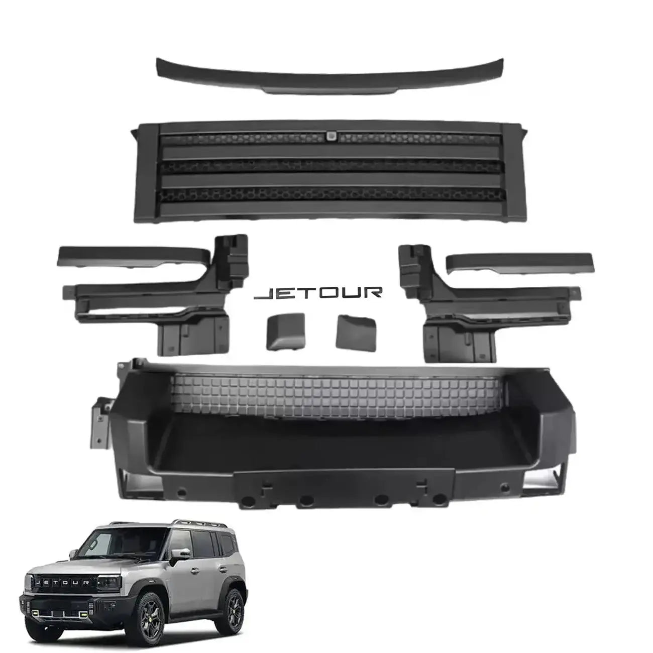 Jetour T2 (25-On) Black Warrior Style Upgrade Grille Max Motorsport