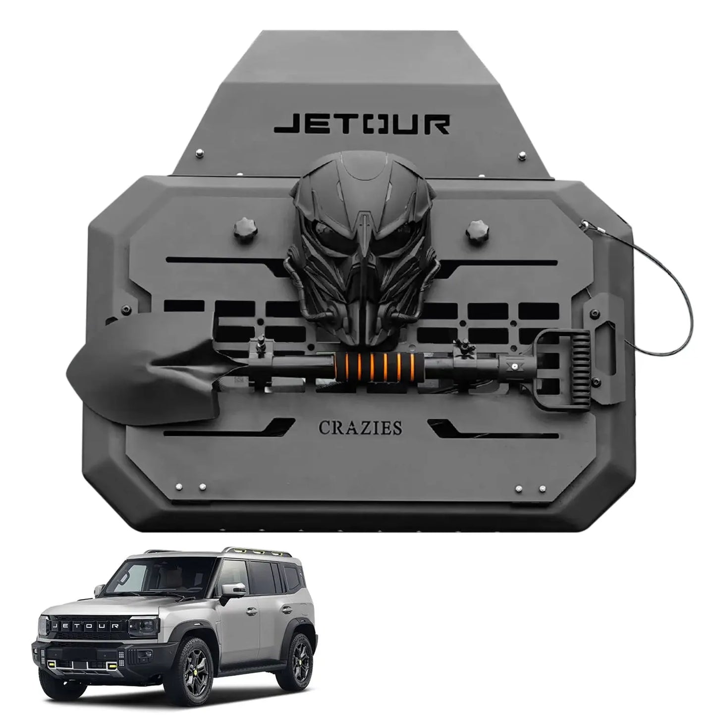 Jetour T2 (25-On) Dark Knight Edition Molle Side Panel With Shovel & Mask Max Motorsport