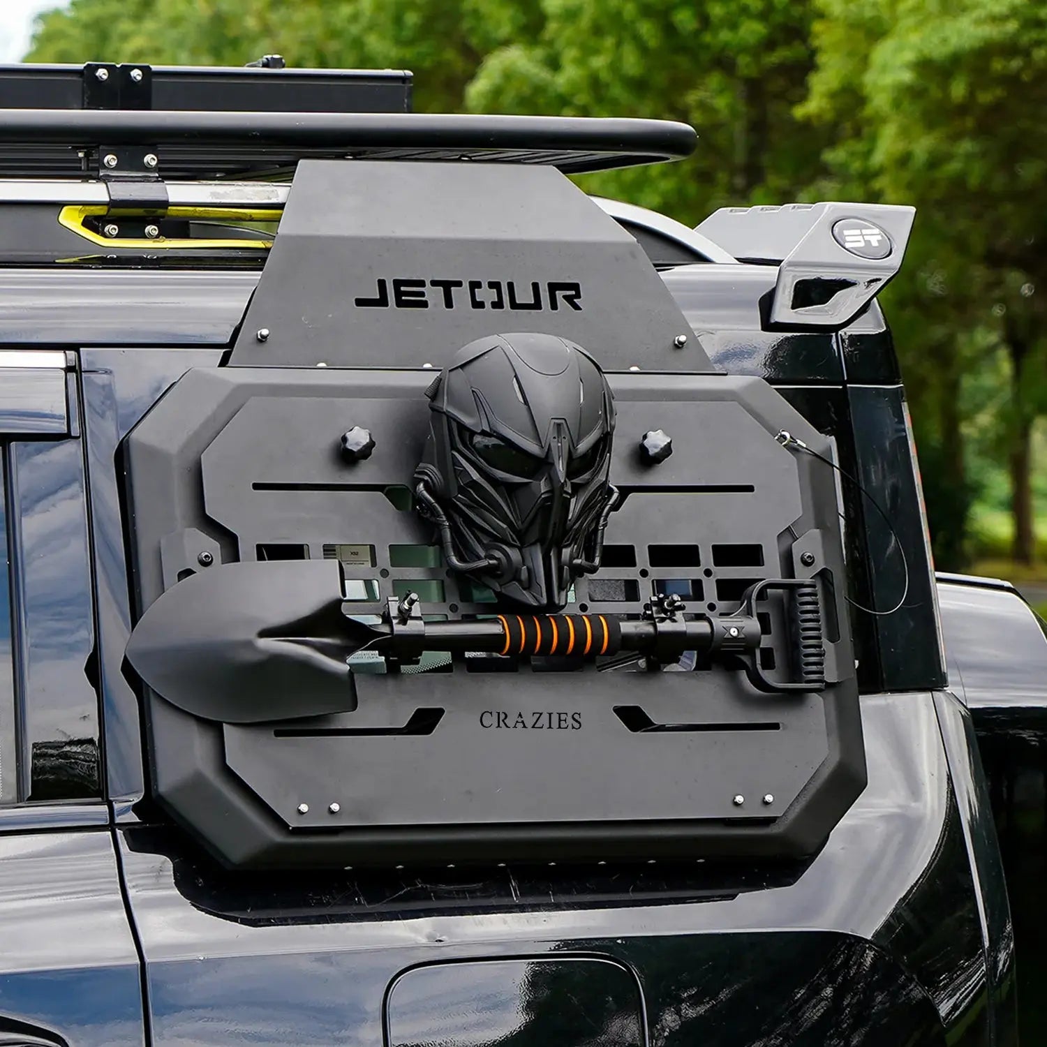 Jetour T2 (25-On) Dark Knight Edition Molle Side Panel With Shovel & Mask Max Motorsport