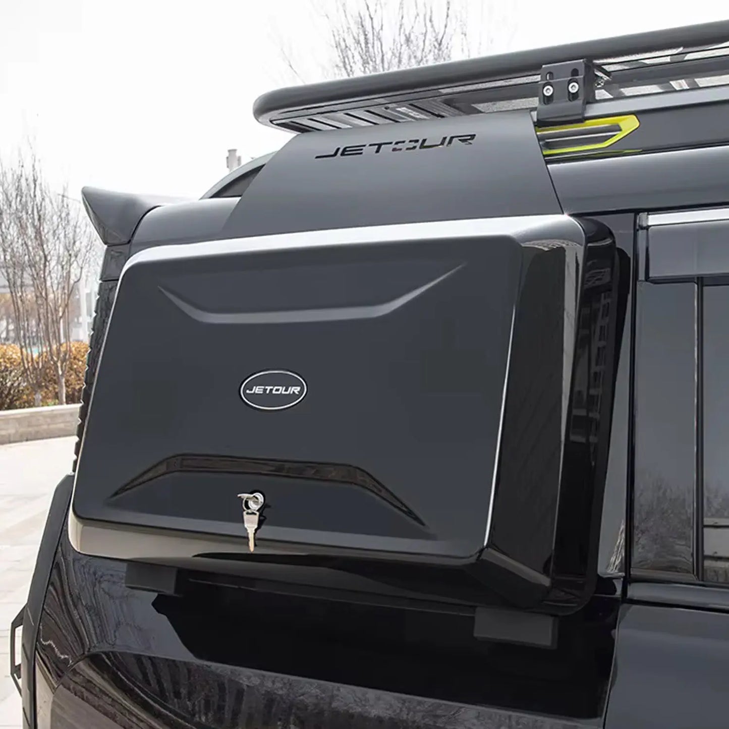 Jetour T2 (25-On) Defender Style Gloss Black Side Storage Box Max Motorsport