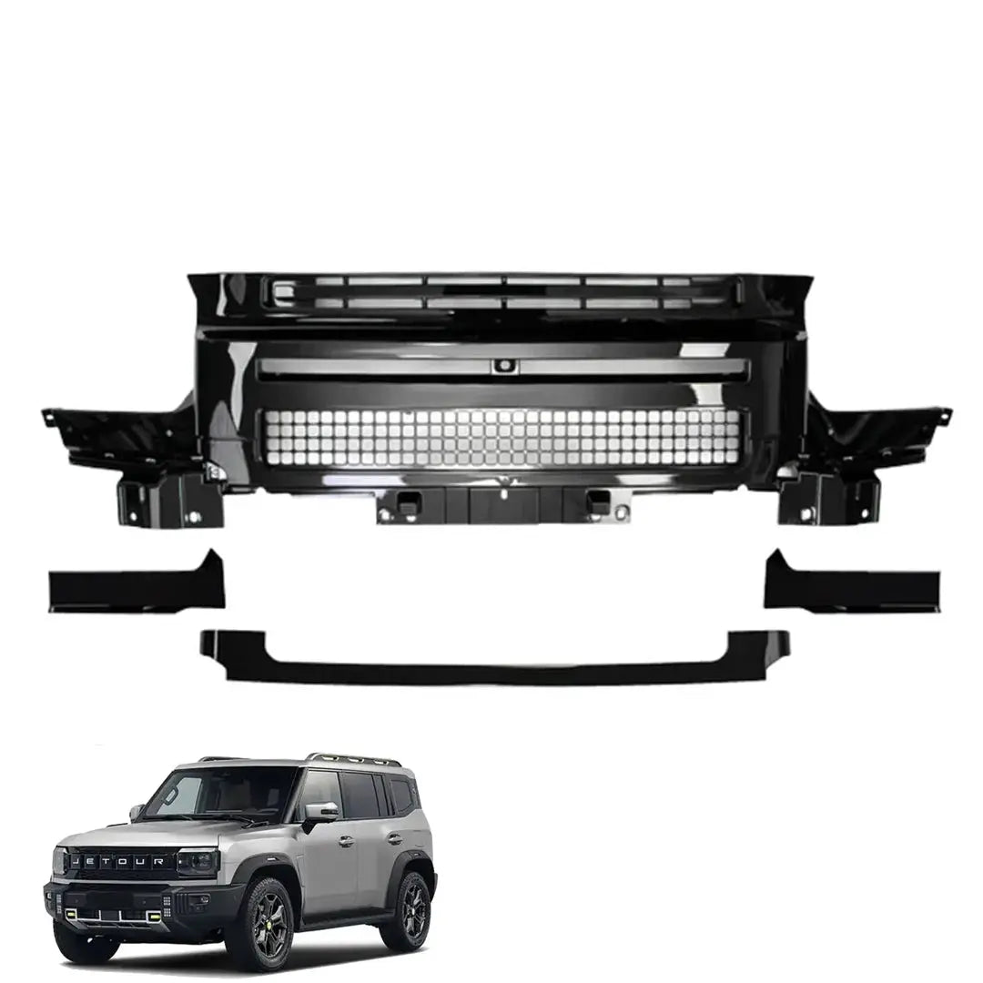 Jetour T2 (25-On) Defender Style Gloss Black Upgrade Grille Max Motorsport
