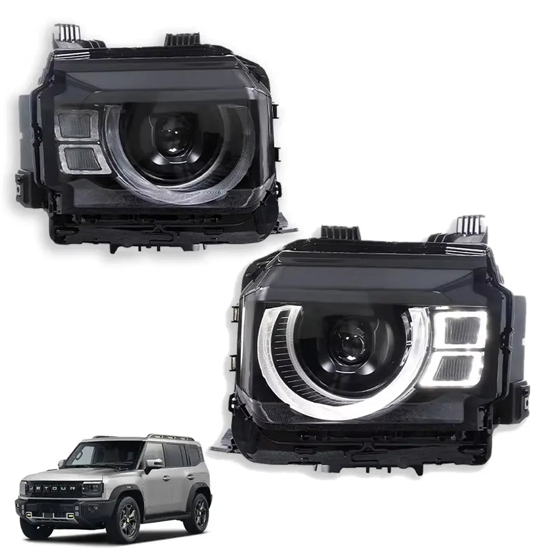 Jetour T2 (25-On) Defender Style LED Upgrade Headlights Max Motorsport