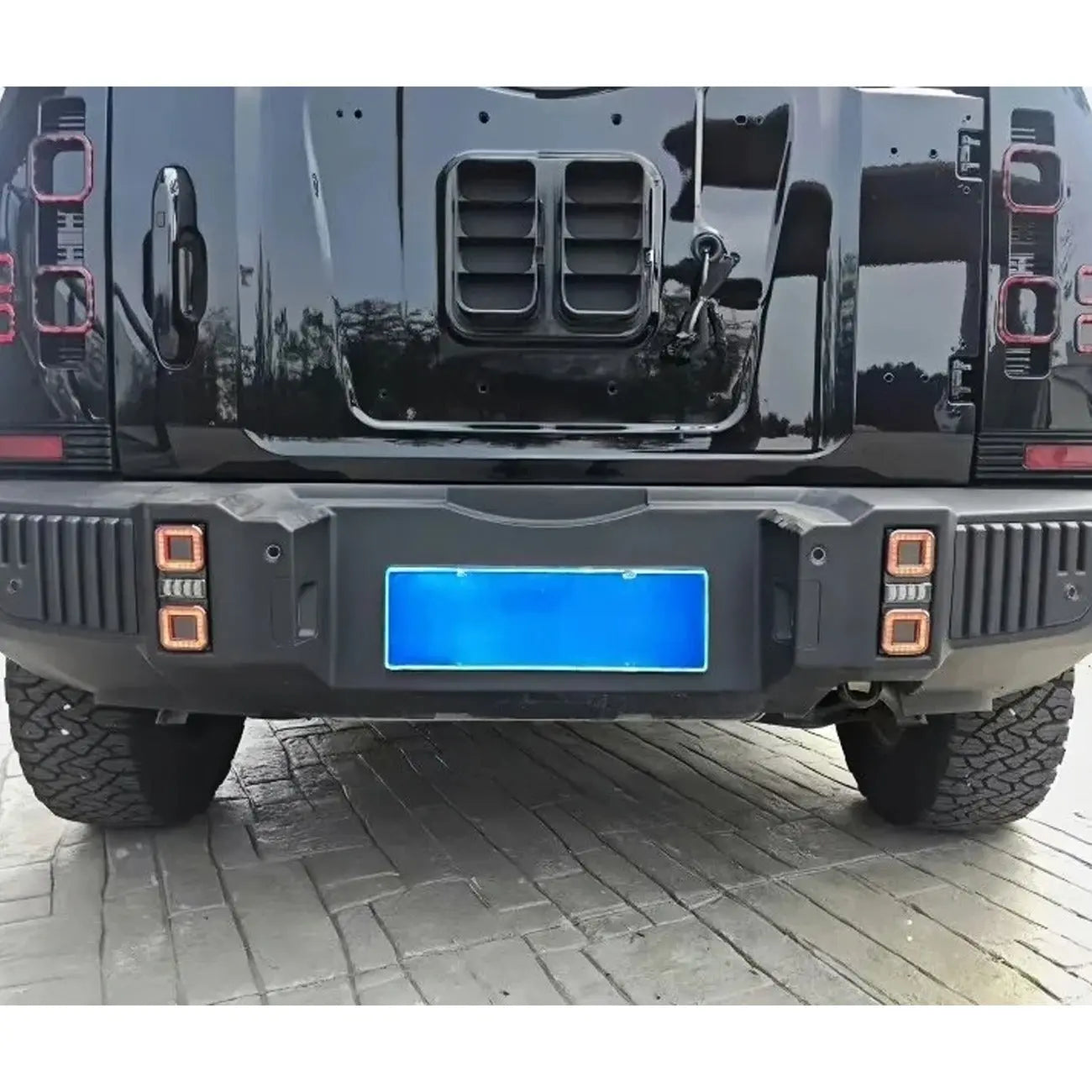 Jetour T2 (25-On) Defender Style Square Mount Rear Bumper Lights Max Motorsport