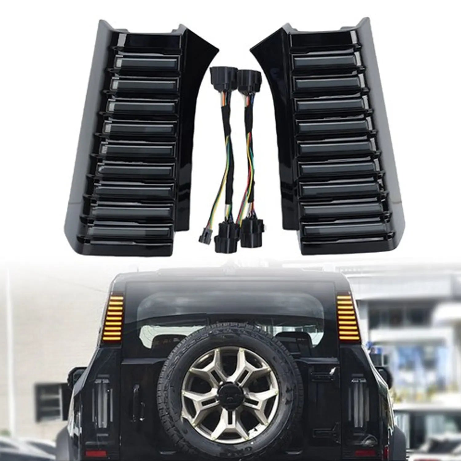 Jetour T2 (25-On) Dual Function Smoked Black D-Pillar LED Light Max Motorsport