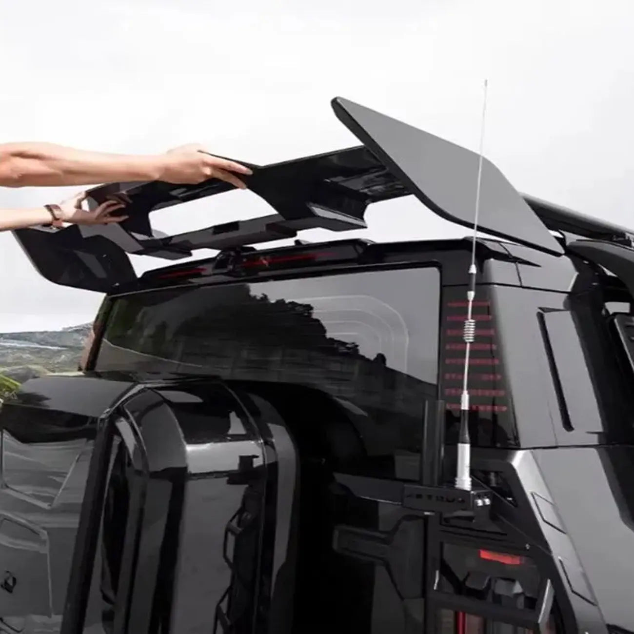 Jetour T2 (25-On) Gloss Black Aero Sport Style Roof Spoiler Wing Max Motorsport