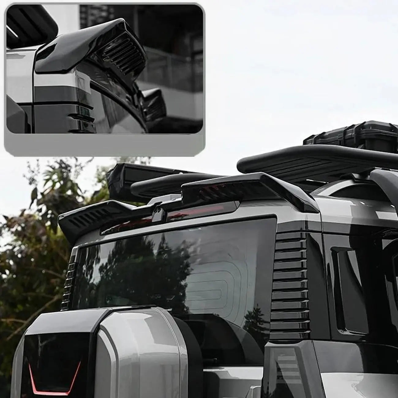 Jetour T2 (25-On) Gloss Black Expedition Style Roof Spoiler Max Motorsport