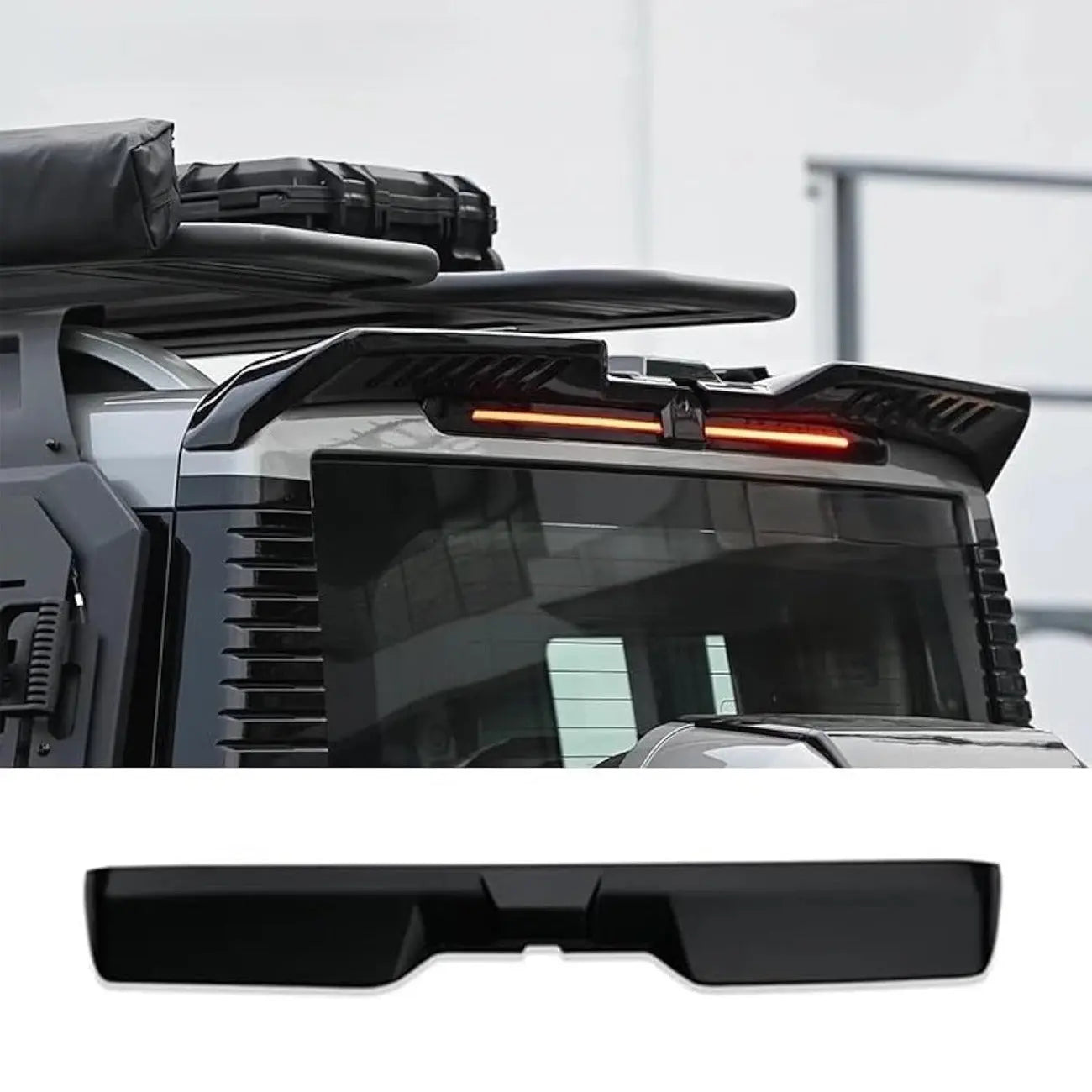 Jetour T2 (25-On) Gloss Black Expedition Style Roof Spoiler Max Motorsport