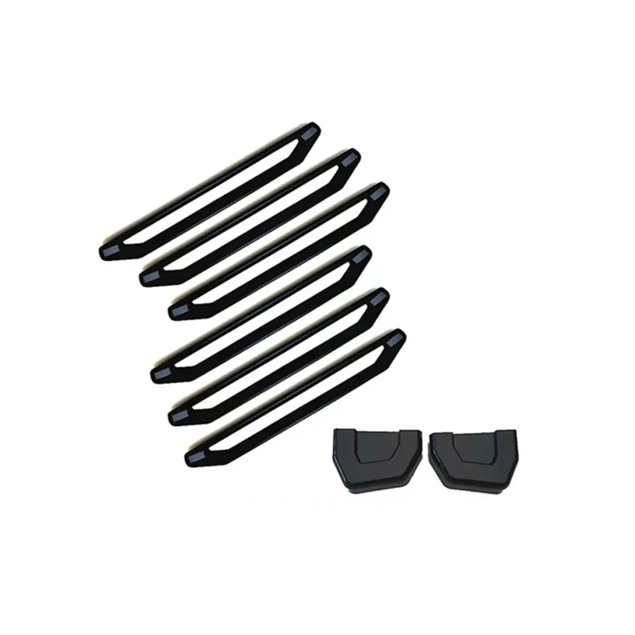 Jetour T2 (25-On) Gloss Black Roof Rack Trim & Tow Hook Cover Set Max Motorsport