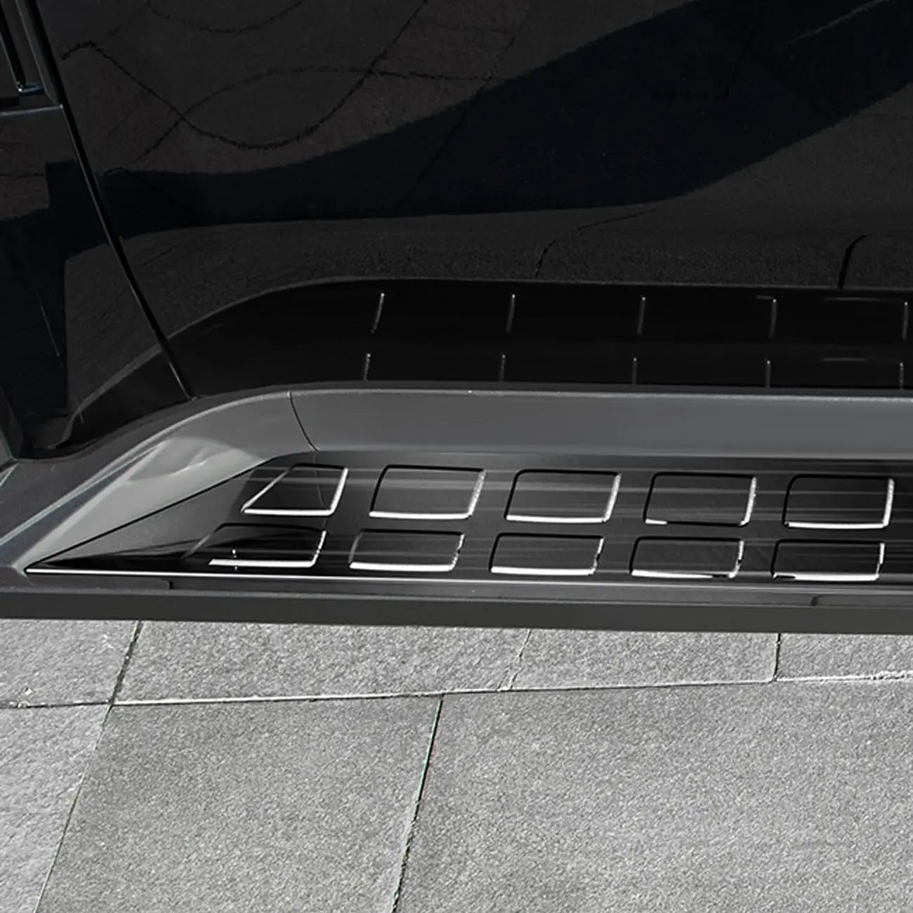 Jetour T2 (25-On) Gloss Black Stick-On Aluminium Side Step Covers Max Motorsport